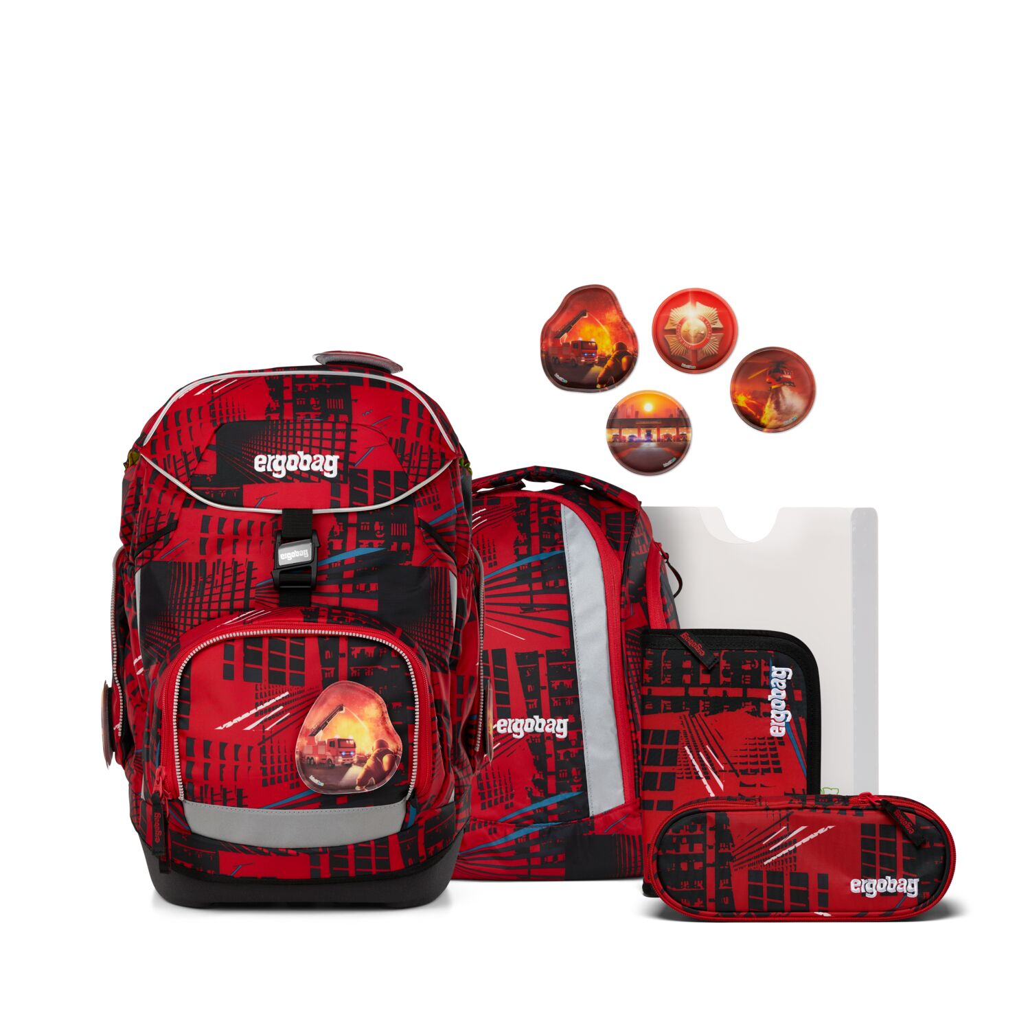 Ergobag Pack Schulrucksack Set 6-teilig-AlarmBärreitschaft