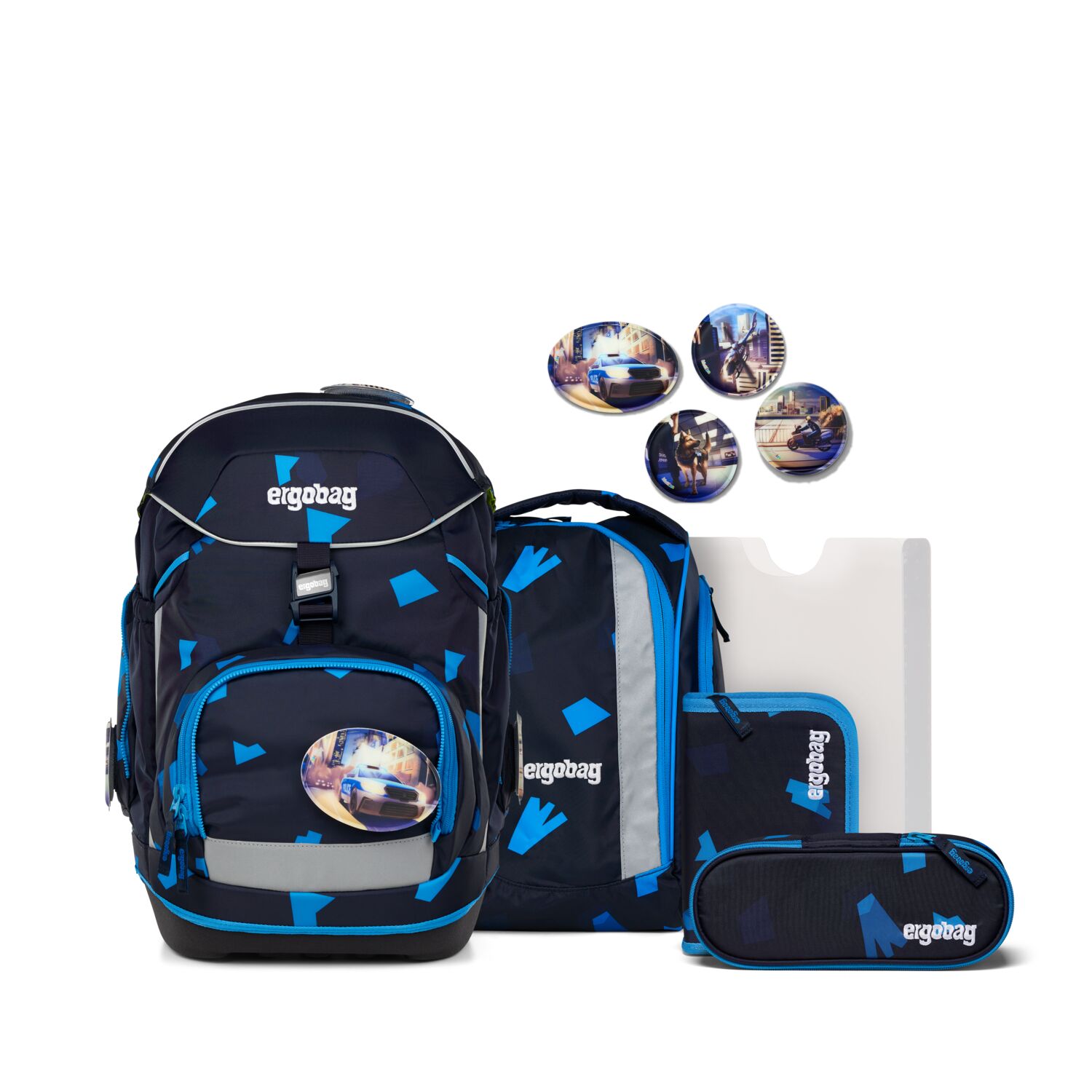 Ergobag Pack Schulrucksack Set 6-teilig-VerfolgBärjagd