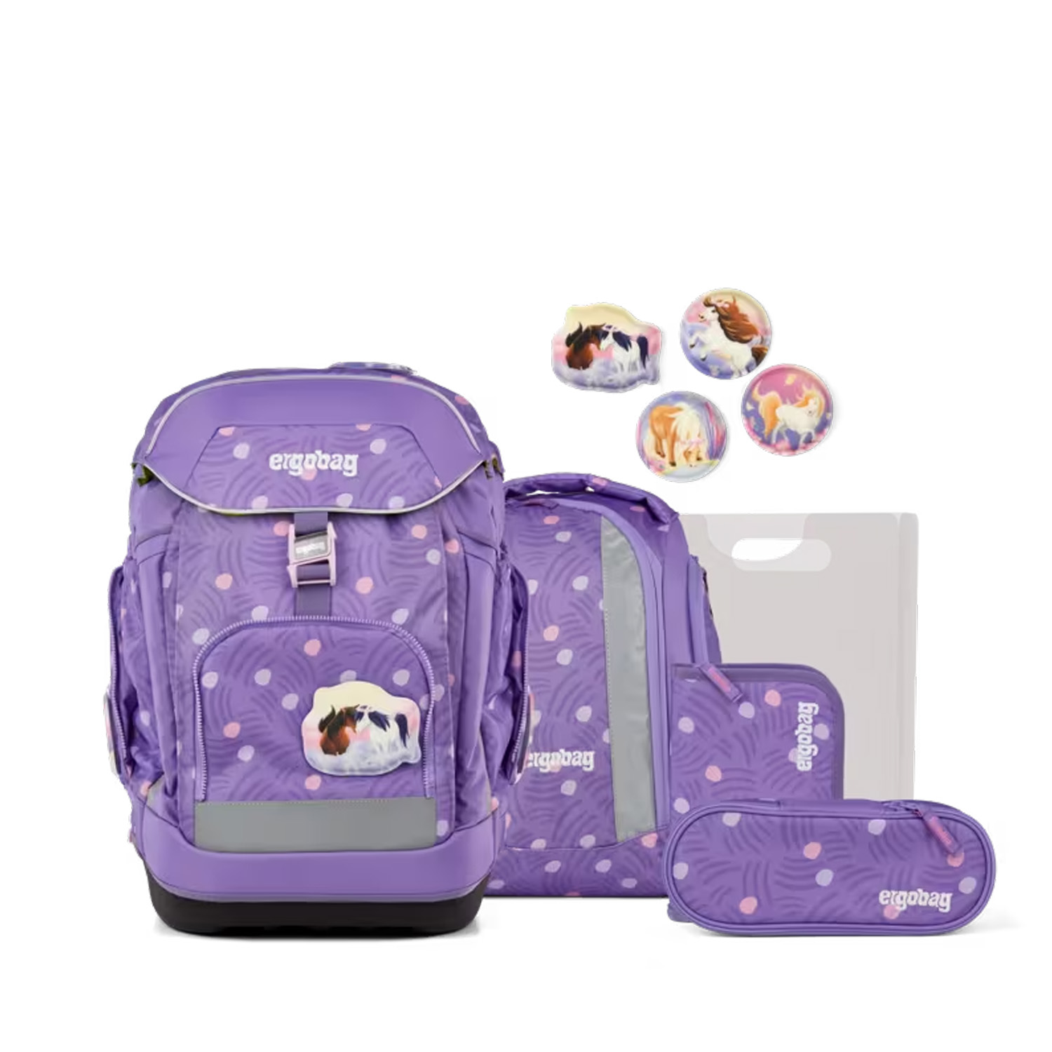 Ergobag Pack Schulrucksack Set 6-teilig-PonyBäradies