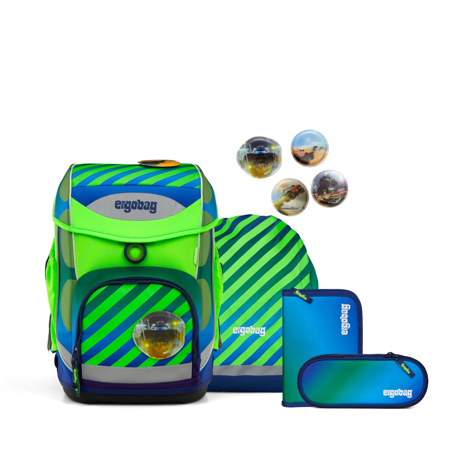 Ergobag Cubo Schulranzen Set 5-teilig-TruckBär