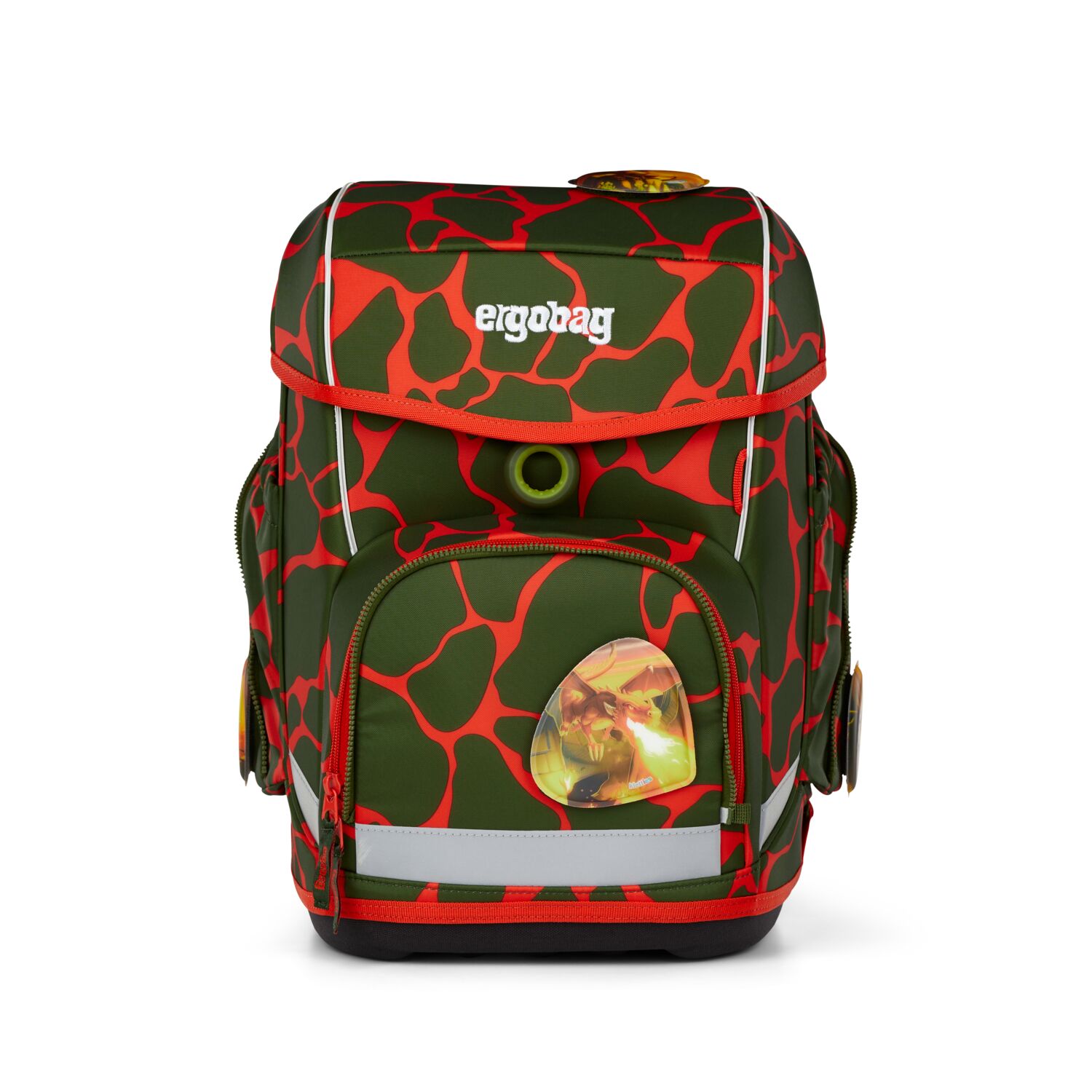 Ergobag Cubo Schulranzen Set 5-teilig-FeuerspeiBär