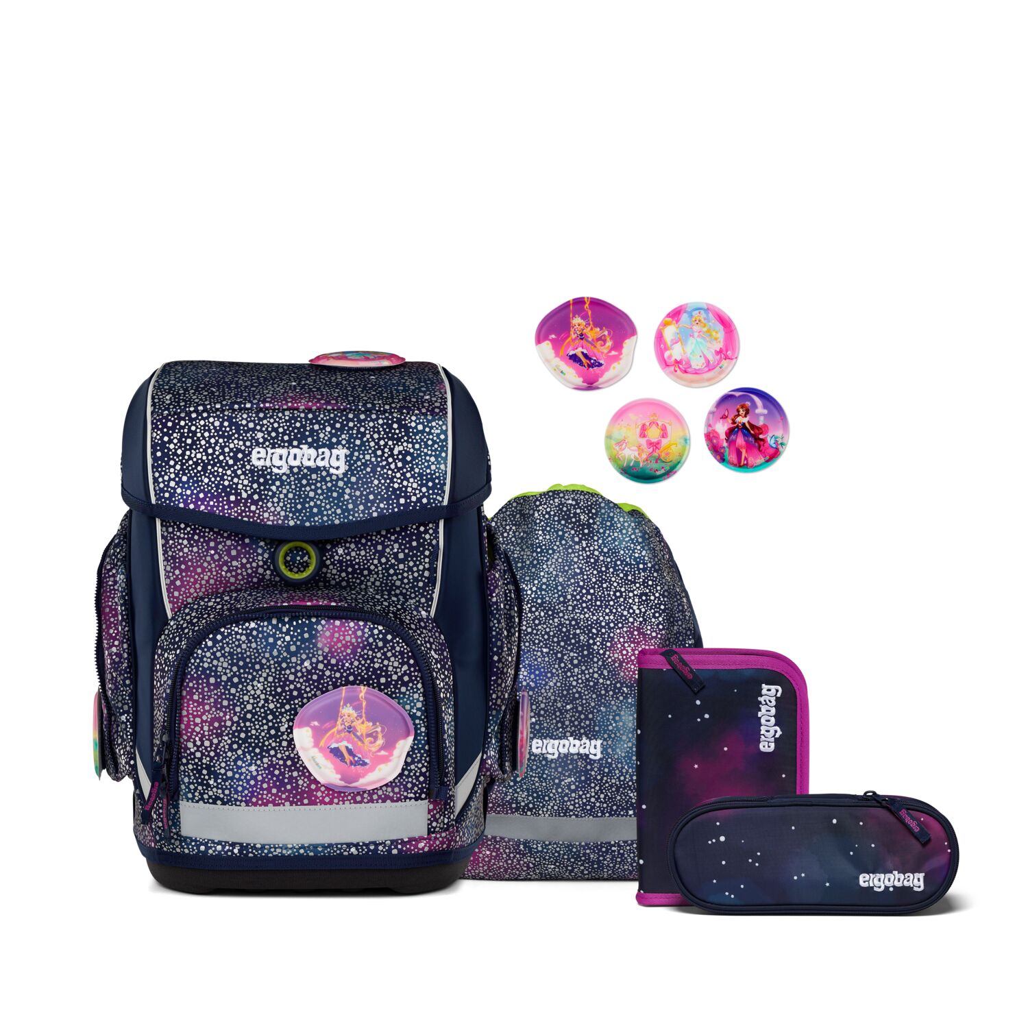 Ergobag Cubo Schulranzen Set 5-teilig-Bärlaxy