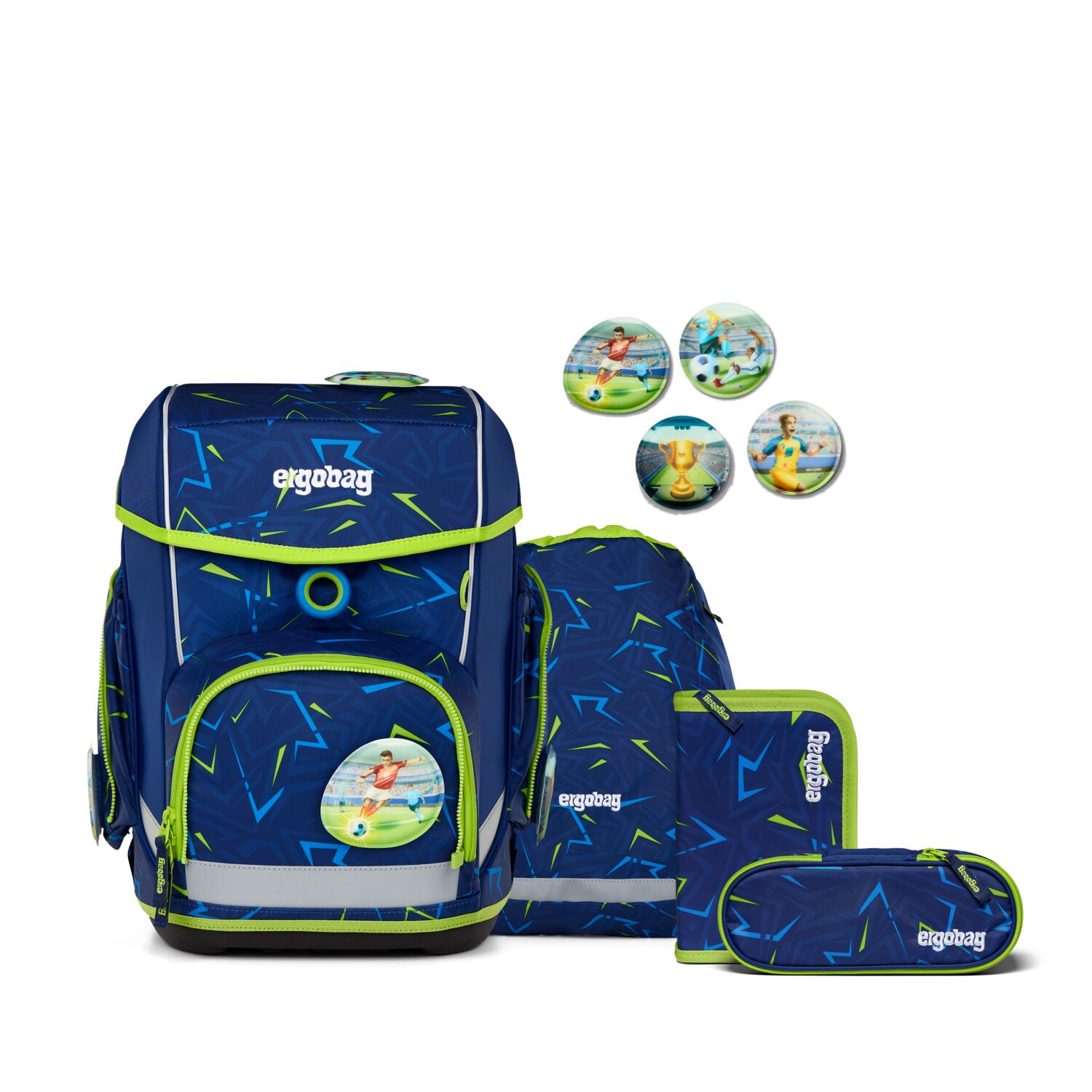 Ergobag Cubo Schulranzen Set 5-teilig-SpitzenreitBär