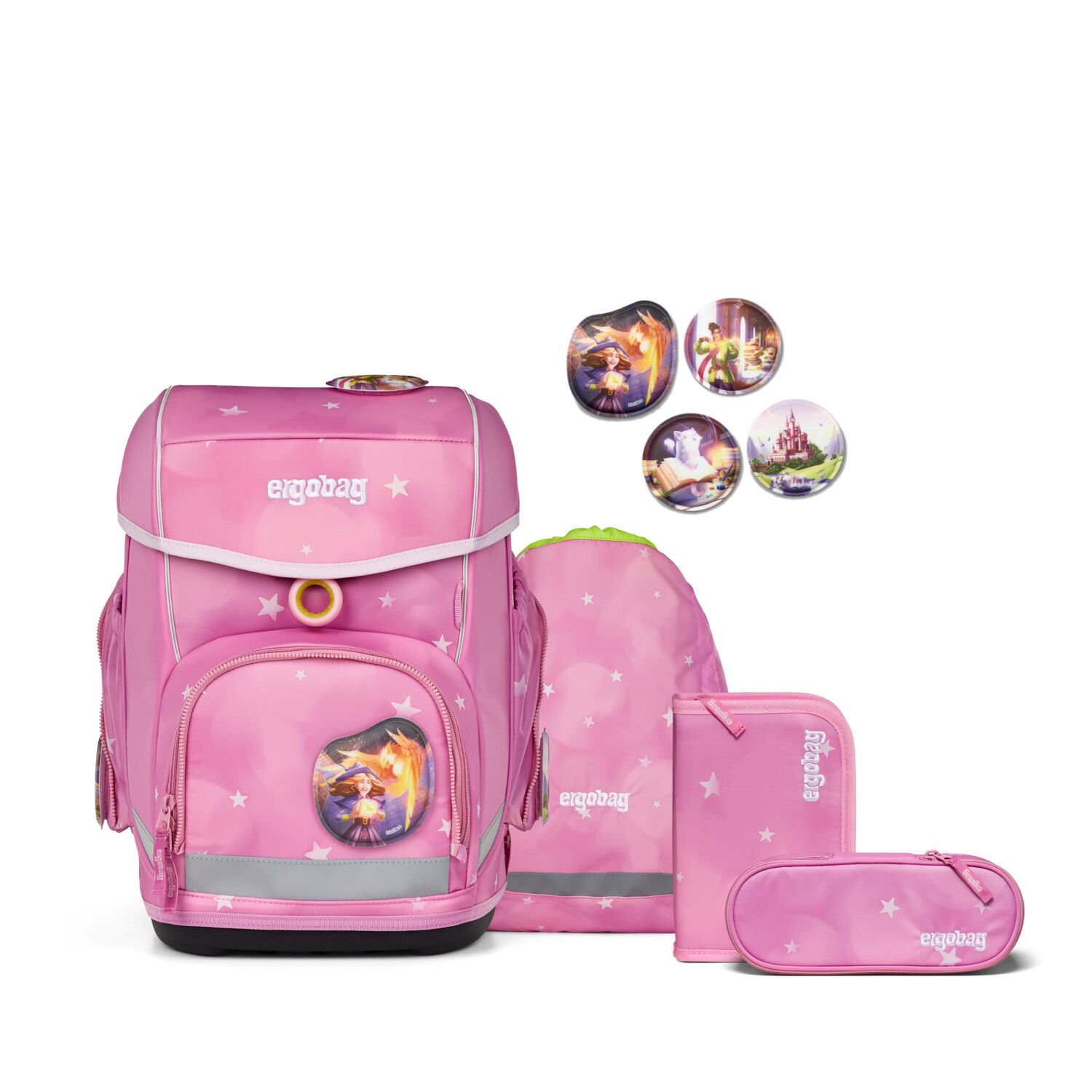 Ergobag Cubo Schulranzen Set 5-teilig-WolkenzauBär
