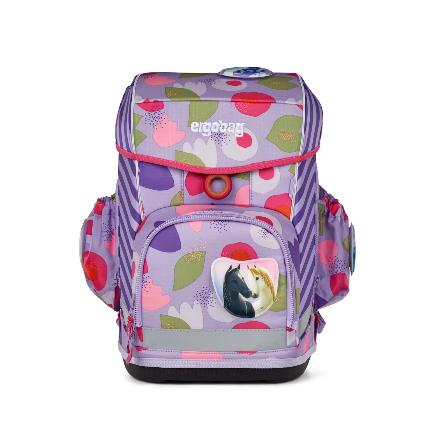 Ergobag Cubo Light Schulranzen Set 6-teilig-BlütenzauBär
