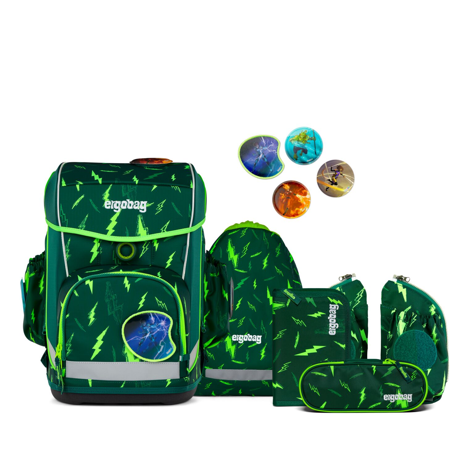 Ergobag Cubo Light Schulranzen Set 6-teilig-Bärtastisch
