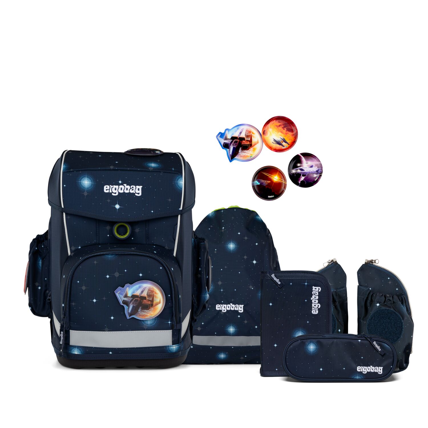 Ergobag Cubo Light Schulranzen Set 6-teilig-KoBärnikus