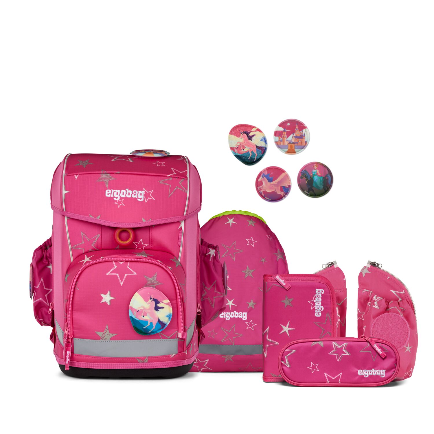 Ergobag Cubo Light Schulranzen Set 6-teilig-SternzauBär