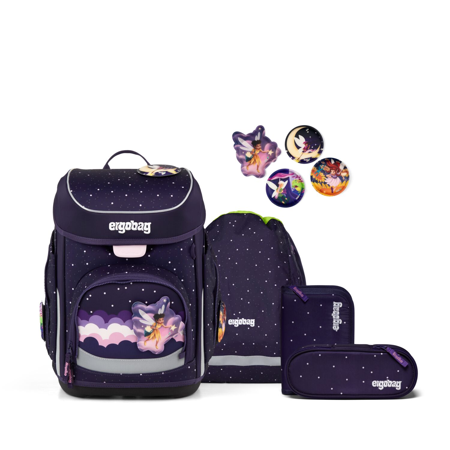 Ergobag Cubo Schulranzen Set 5-teilig-SternguckBär