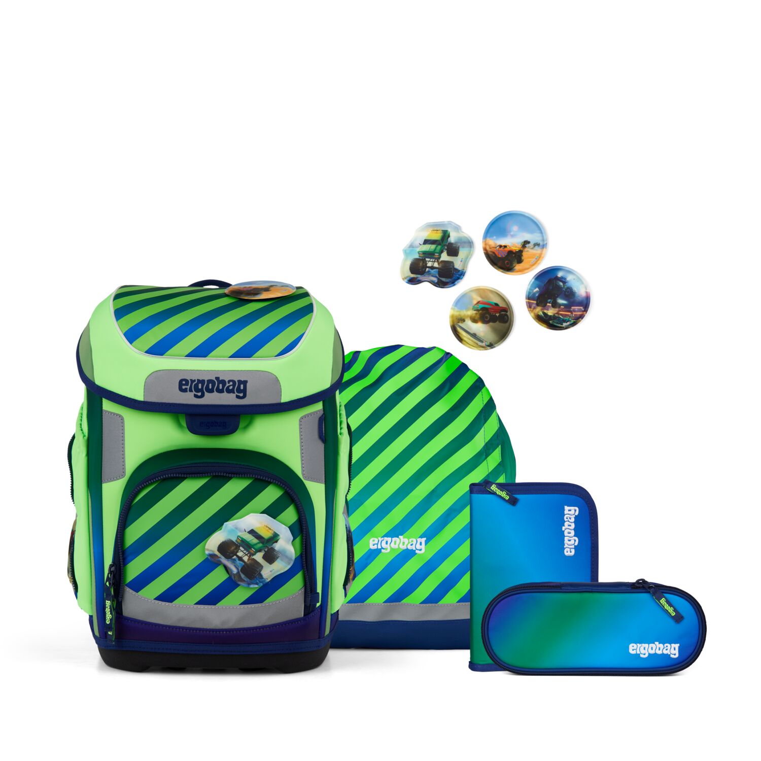 Ergobag Cubo Schulranzen Set 5-teilig-TruckBär