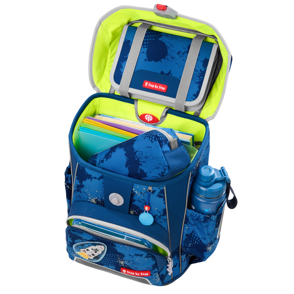 Step by Step Cloud Reflect Schulranzen-Set 5-teilig-Rocket Novo
