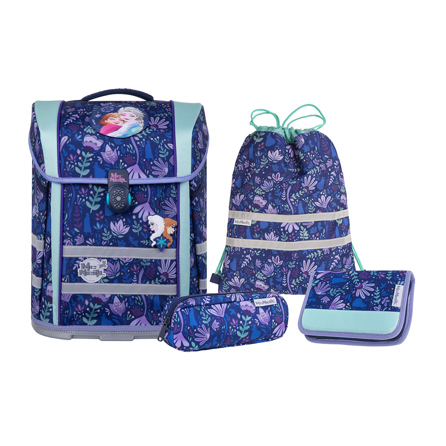 McNeill Perfecto Disney Schulranzen Set 5-teilig-Disney Frozen II