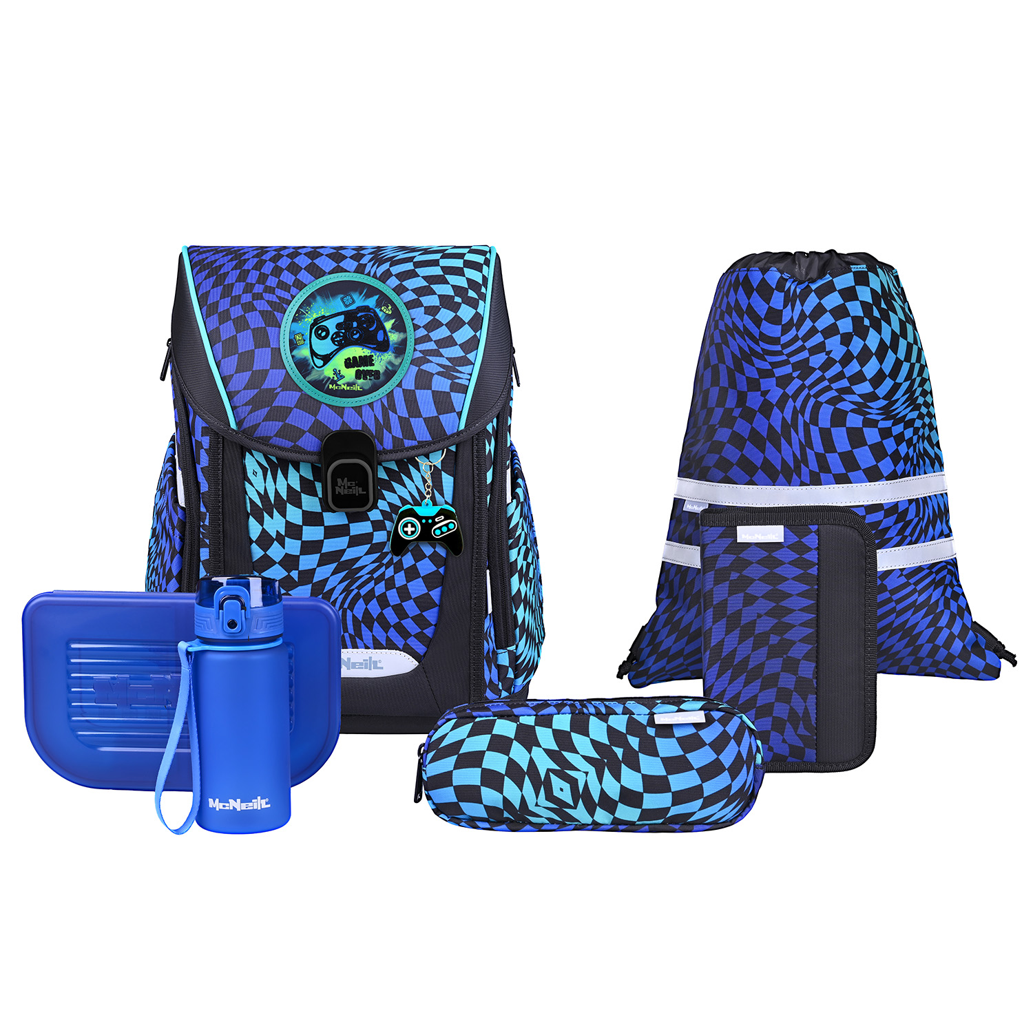 McNeill Primo Schulranzen-Set 9-teilig-Gamer