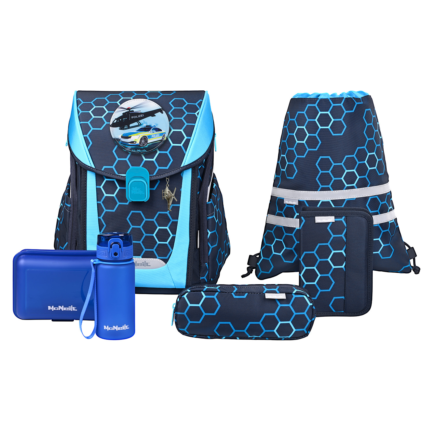 McNeill Primo Schulranzen-Set 9-teilig-Xagon