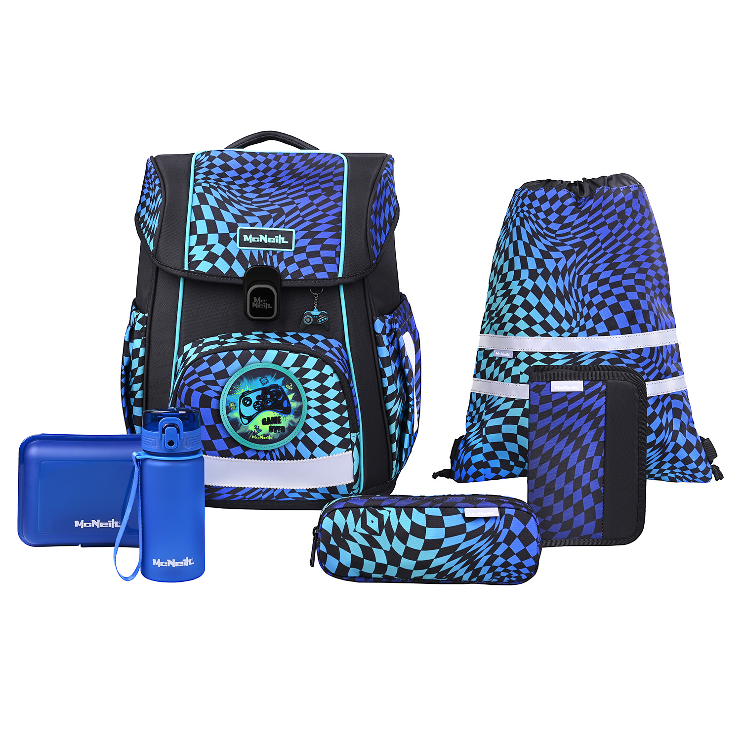 McNeill Bravo Schulranzen-Set 9-teilig-Gamer