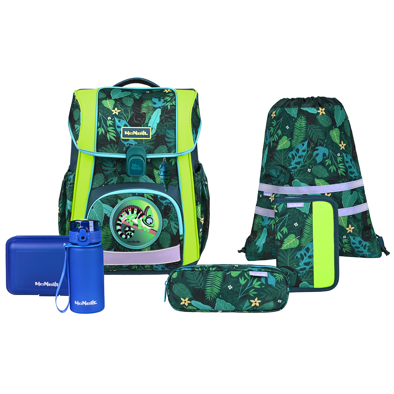 McNeill Bravo Schulranzen-Set 9-teilig-Tropic