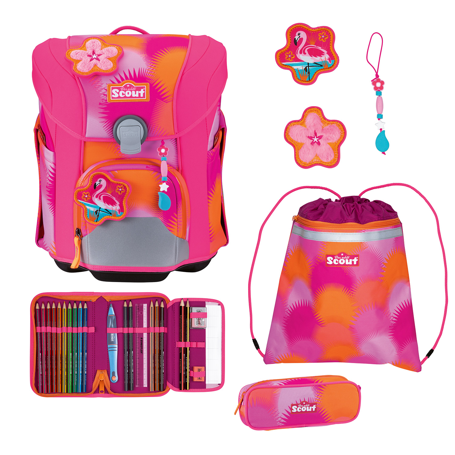 Scout Micro Schulranzen-Set 4-teilig-Florida Sunset
