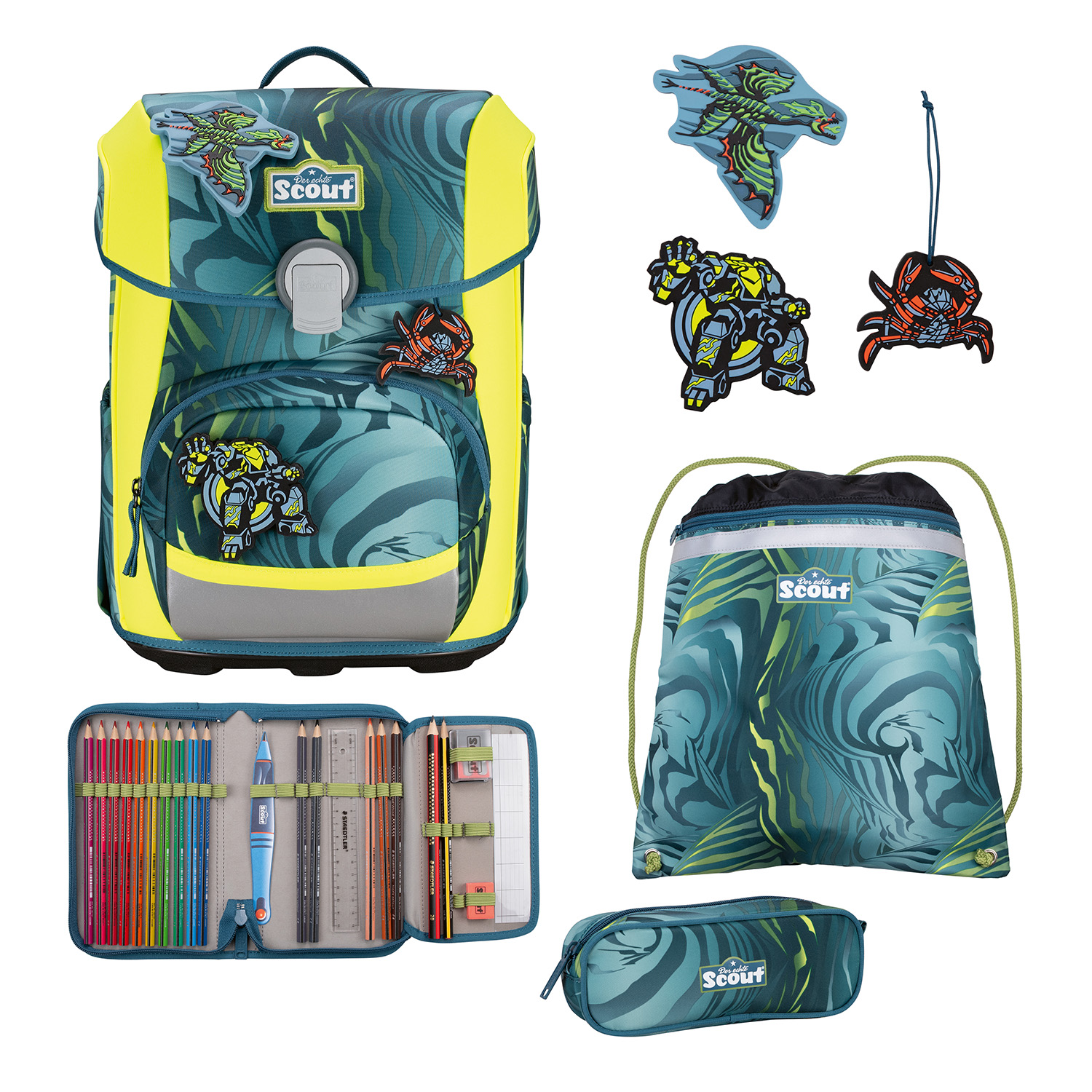Scout Neo Schulranzen-Set 4-teilig-Action