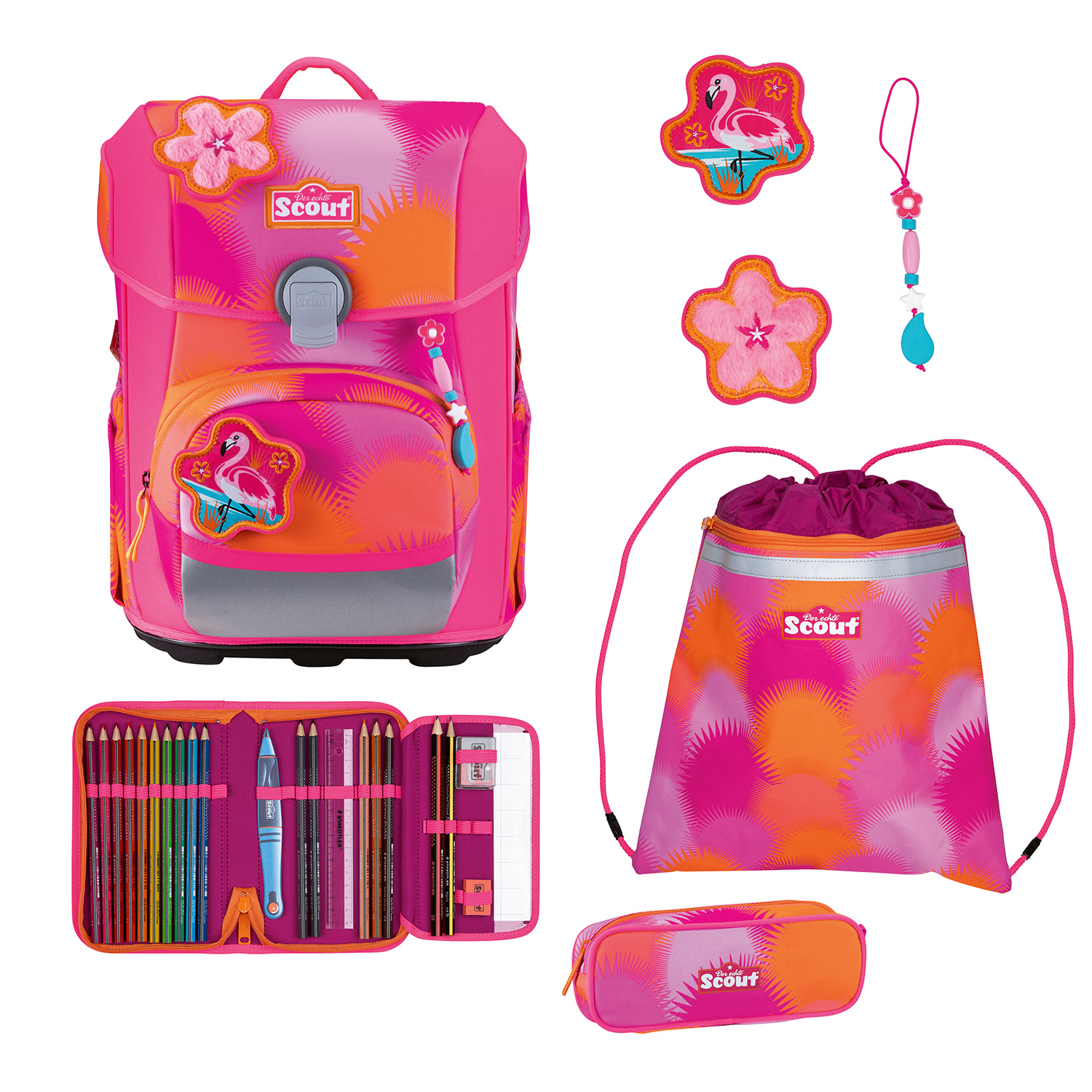 Scout Neo Schulranzen-Set 4-teilig-Florida Sunset