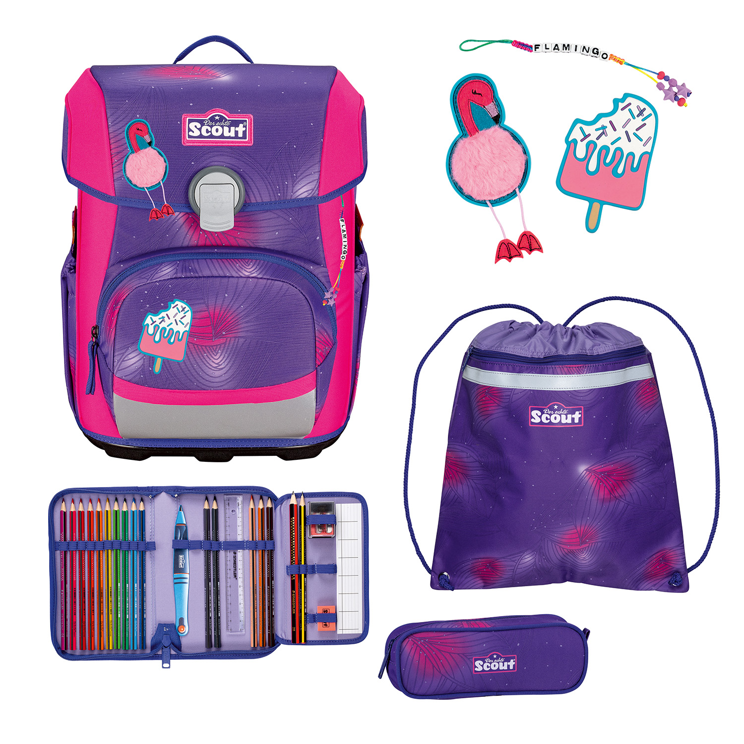 Scout Neo Schulranzen-Set 4-teilig-Summer