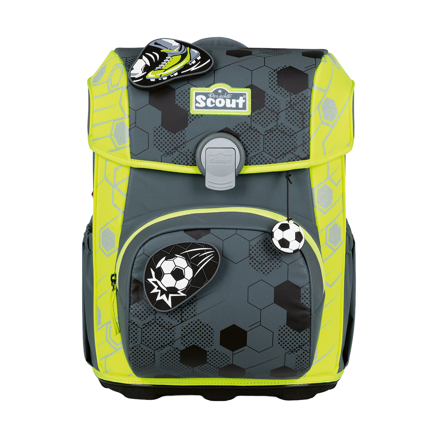 Scout Neo Superflash Extreme Schulranzen Set 4-teilig-Soccer Star