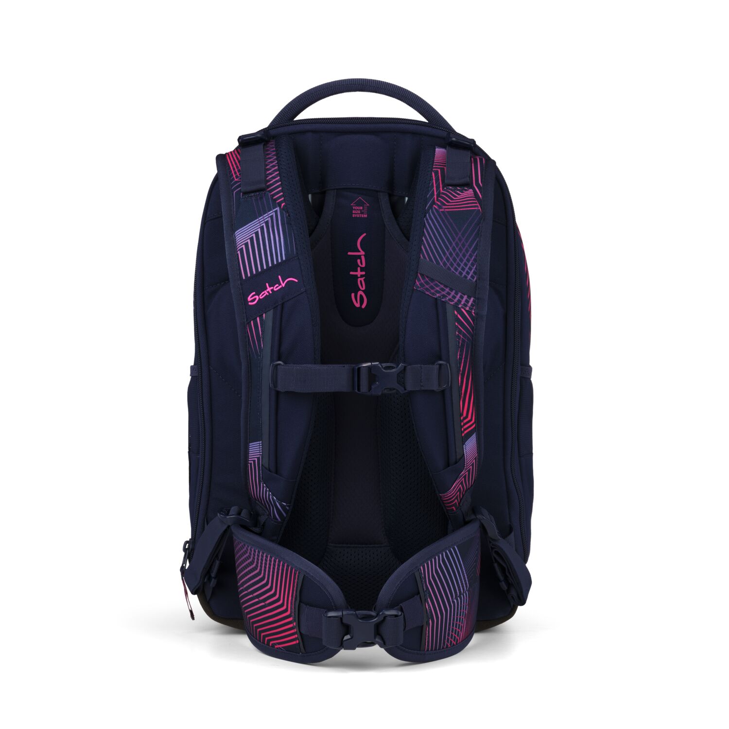 Satch Match Plus Schulrucksack-Seismic Pink