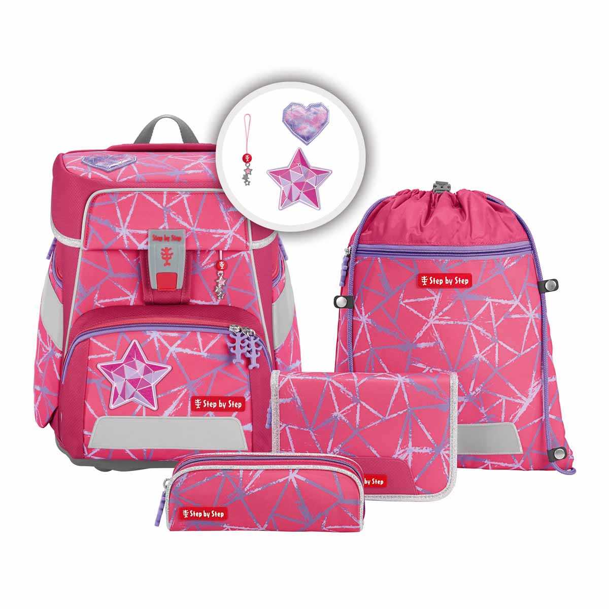 Step by Step Space - Schulranzen-Set 5-teilig-Star Stella