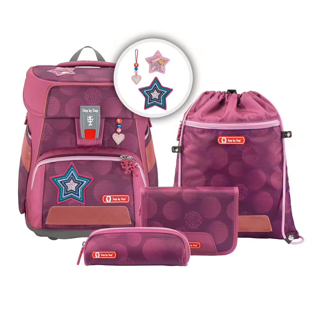 Step by Step Space - Schulranzen-Set 5-teilig-Glamour Star