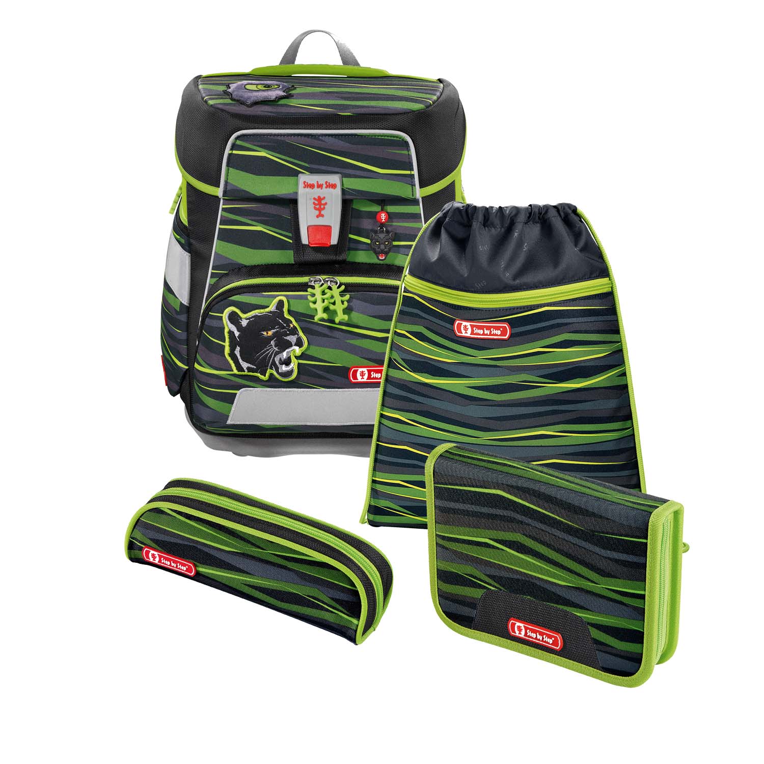 Step by Step Space - Schulranzen-Set 5-teilig-Wild Cat Chiko