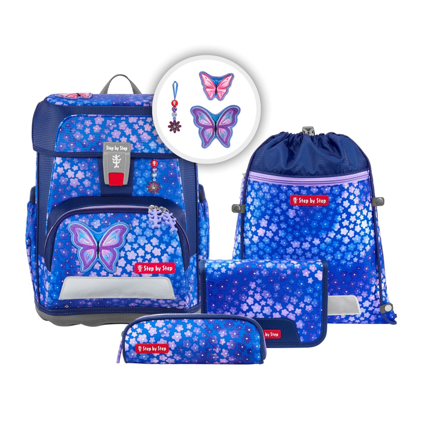Step by Step Cloud - Schulranzen-Set 5-teilig-Butterfly Maja