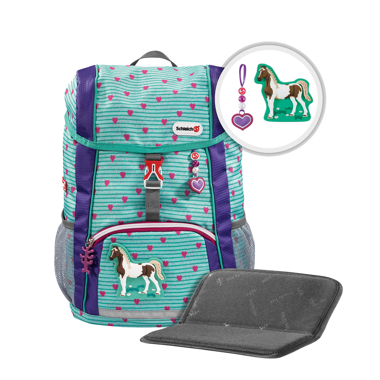 Step by Step Kid Schleich - Kindergartenrucksack-Horse Club Girls