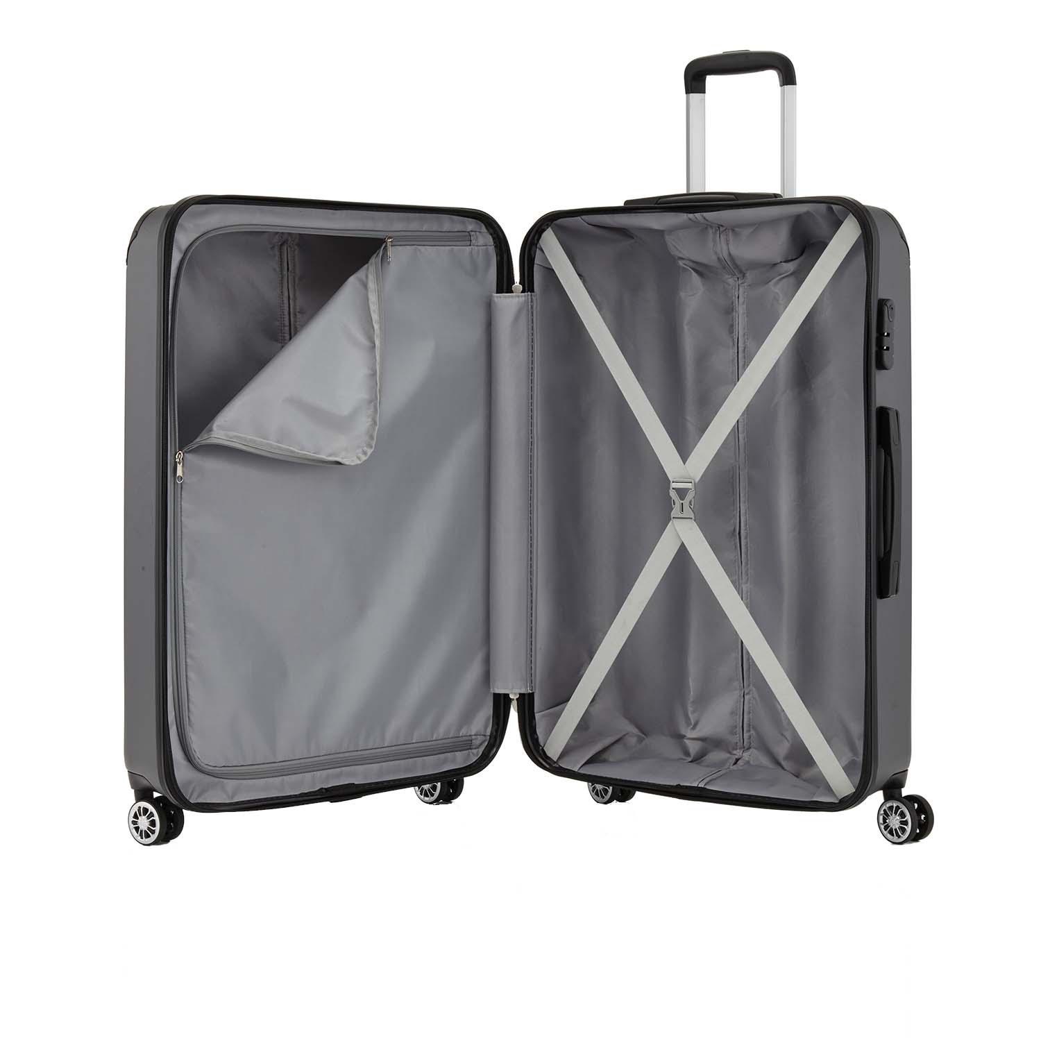 Travelite City 4-Rollen Trolley L EXP-Anthrazit
