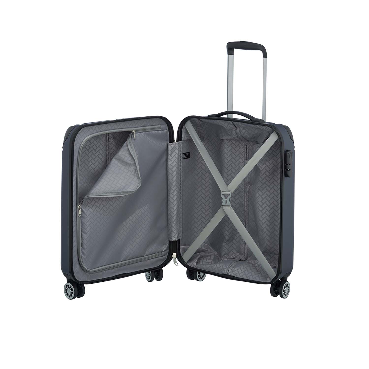Travelite City 4-Rollen Bordtrolley S-Marine