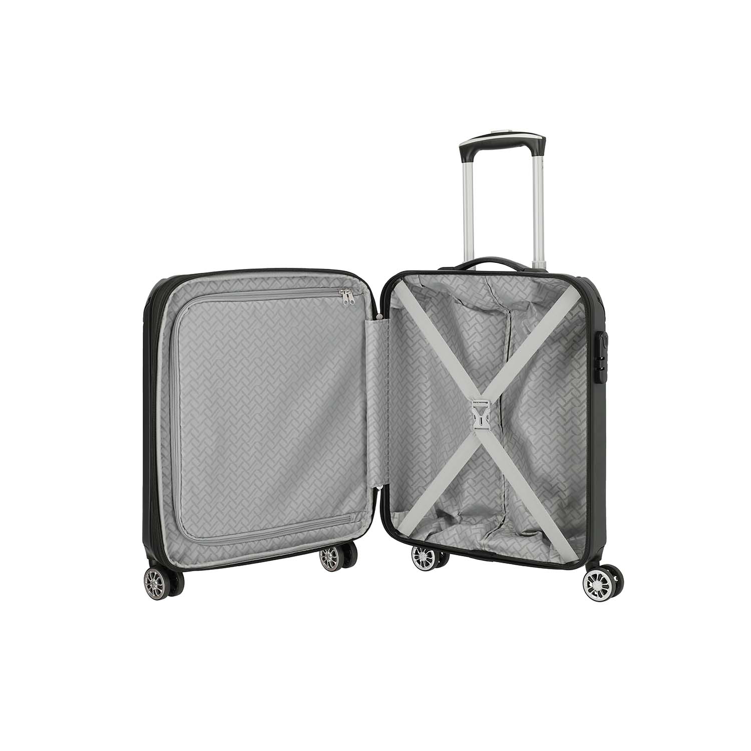 Travelite City 4-Rollen Bordtrolley S EXP-Anthrazit