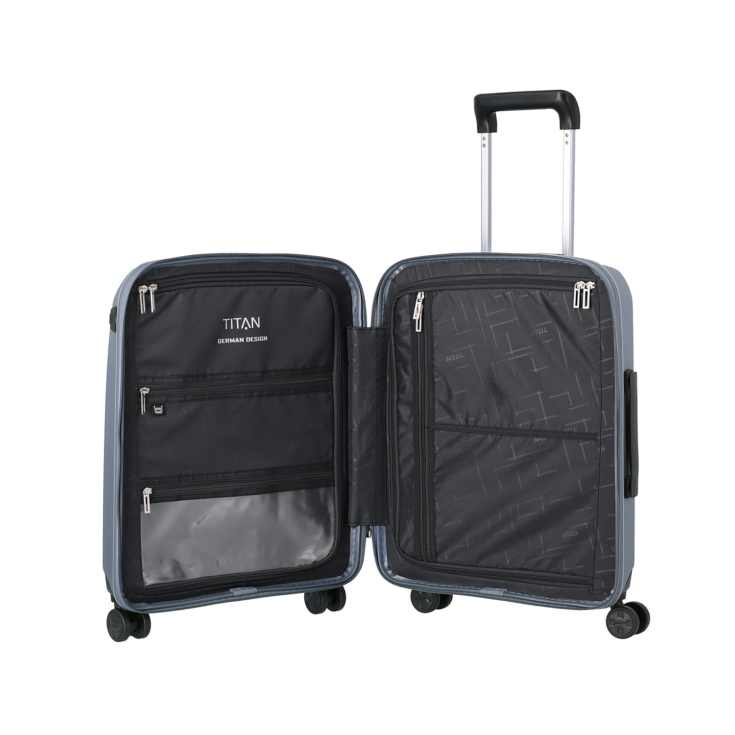 Titan Xenon S USB - 4-Rollen Bordtrolley-Bluestone