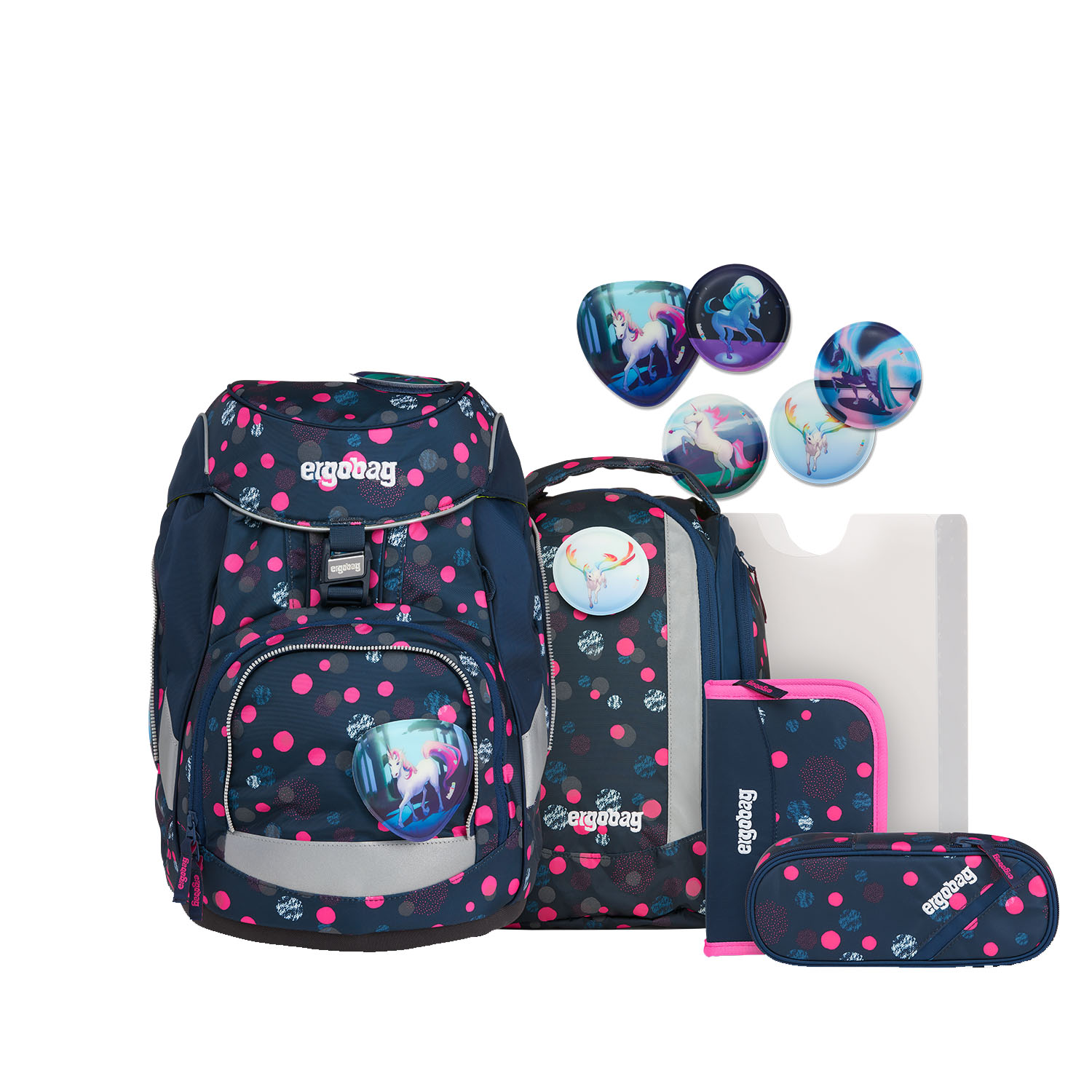 Ergobag Pack (2021) Schulrucksack-Set 6-teilig-PhanBärsiewelt Glow