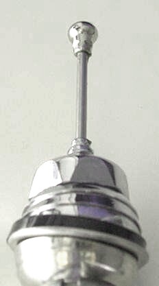 Hirschmann front aerial with chrome tip for cars of the 60s to 80s #102 Hirschmann front aerial with chrome tip for cars of the 60s to 80s #102