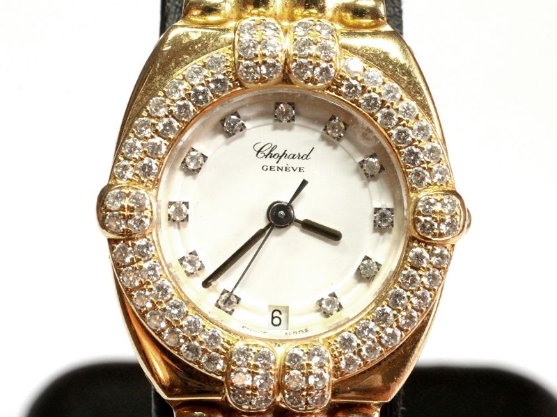 DiamCo - Chopard Gstaad Gelbgold Diamanten Damenuhr Ref ...
