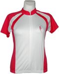 Damen Radtrikot - Radshirt - kurzarm - atmungsaktives Mesh Gewebe - COOLMAX ® Faser - 2 Trikottaschen - Reflektor - DOUBLE SPEED
