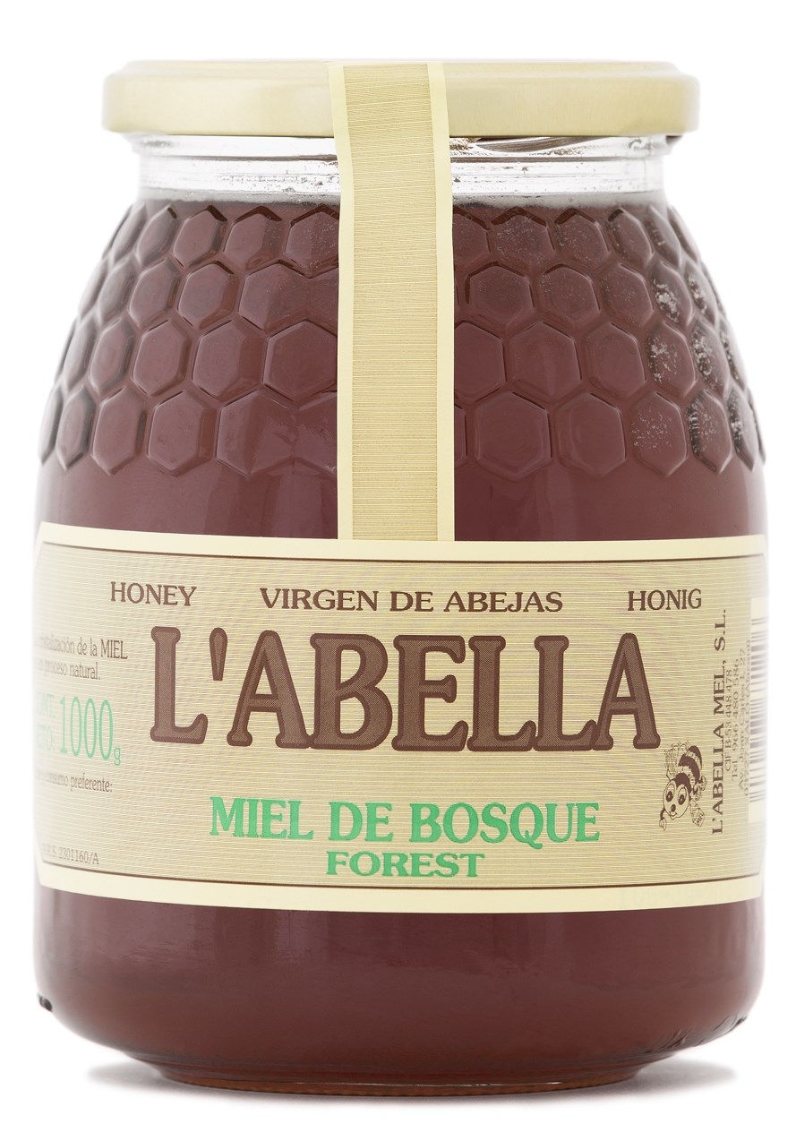 Waldhonig aus Spanien - Premium Qualität - reines Naturprodukt - kaltgeschleudert - aus Honigtau - herb würziger Geschmack - unfiltriert - im Glas
