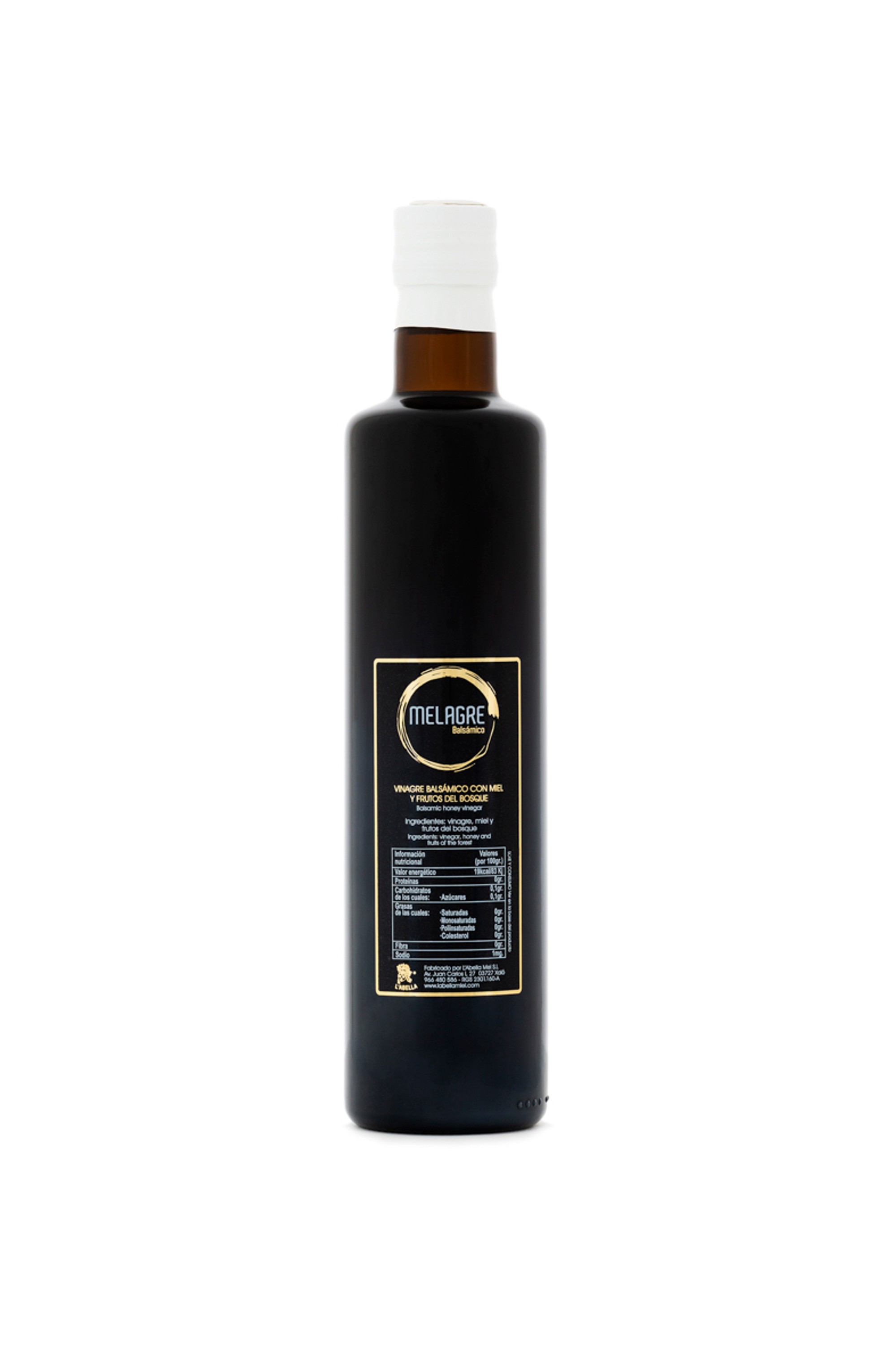 Honigessig Balsamico aus Spanien - Premium Qualität - reines Naturprodukt - im Faß gereift - eine besondere Delikatesse für Salate und mehr - 500 ml