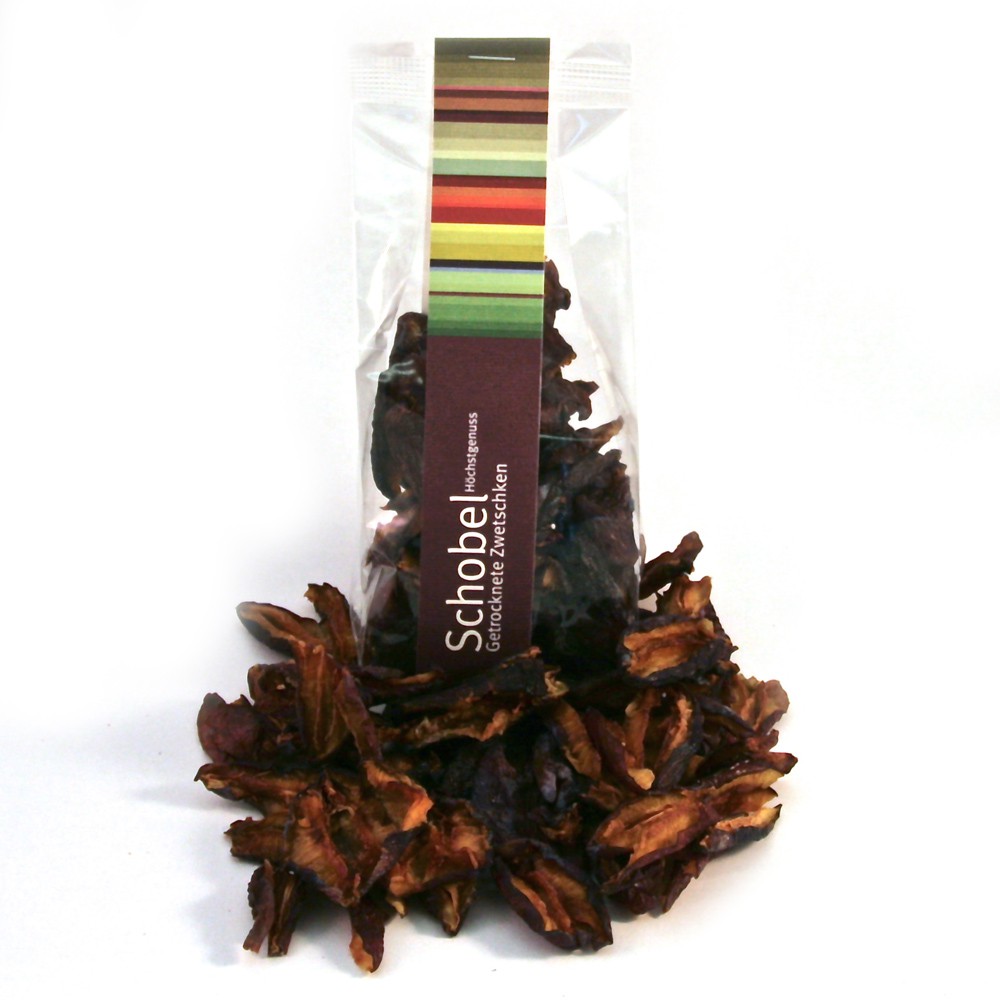 Getrocknete Zwetschgen 70g - vom Bodensee - Vitaminreich dank schonender Trocknung - Zwetschgen Chips als Snack für Gourmets