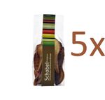 Getrocknete Conference Birnen 5 x 60g - getrocknete Birnen vom Bodensee - Vitaminreich dank schonender Trocknung - goldgelb - Birnen Chips als Snack