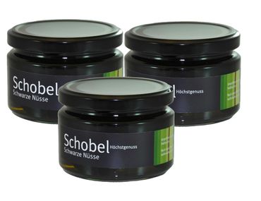 3x 280g Eingelegte Schwarze Nüsse - Walnüsse nach altem Rezept - in einen süßen Kräutersirup eingelegte Schwarze Nüsse 1