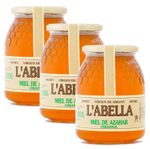 Orangenblütenhonig aus Spanien -  Orangenhonig - Premium Qualität - Naturprodukt - kaltgeschleudert - fruchtiger Geschmack der Zitrusfrucht- 3 x 1 Kg 