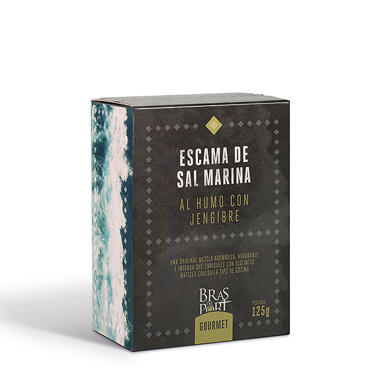 Meersalz Flocken - Flor de Sal - Fleur de Sel aus Spanien- mit Ingwer Geschmack - 100 % natürlich- Gourmet Salz in Premium Qualität- Naturpark Salinas