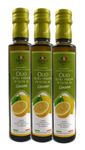 Extra Natives Olivenöl mit natürlichen Zitronenaroma - 3x250 ml - Italienisches Zitronen Olivenöl in höchster Qualität - TrentinAceti - kaltgepresst 
