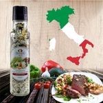Italienische Barbecue Gewürzmischung zum Grillen - 220 ml - Barbecue Salz aus Italien - BBQ Salz zum grillen - Kräutersalz der höchsten Qualität