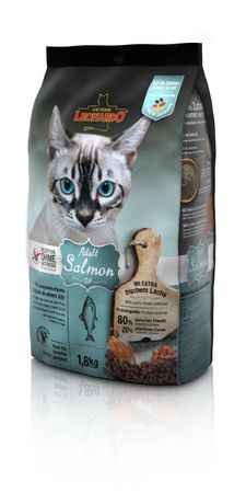 Katzen Trockenfutter - Adult GF Salmon Lachs 1800g - Leonardo Premium Katzenfutter für ausgewachsene Katzen - Getreidefrei - leichtverdaulich 1