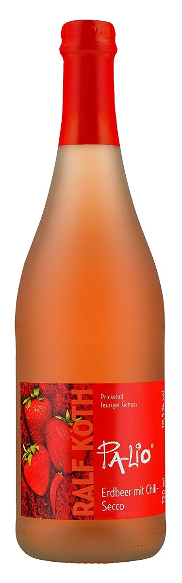 Palio - Erdbeer mit Chili Secco 0,75l - Fruchtiger Erdbeer Perlwein - Prämiert aus Deutschland